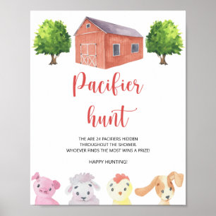 Póster Granja - caza del pacificador