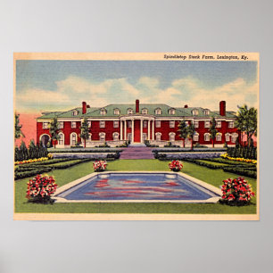 Póster Granja común de Lexington Kentucky Spindletop