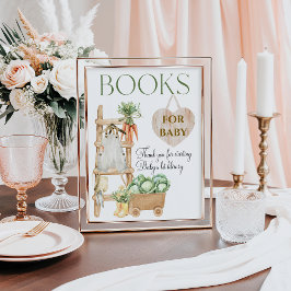 Póster Granja cultivada localmente Rústica Baby Shower Be