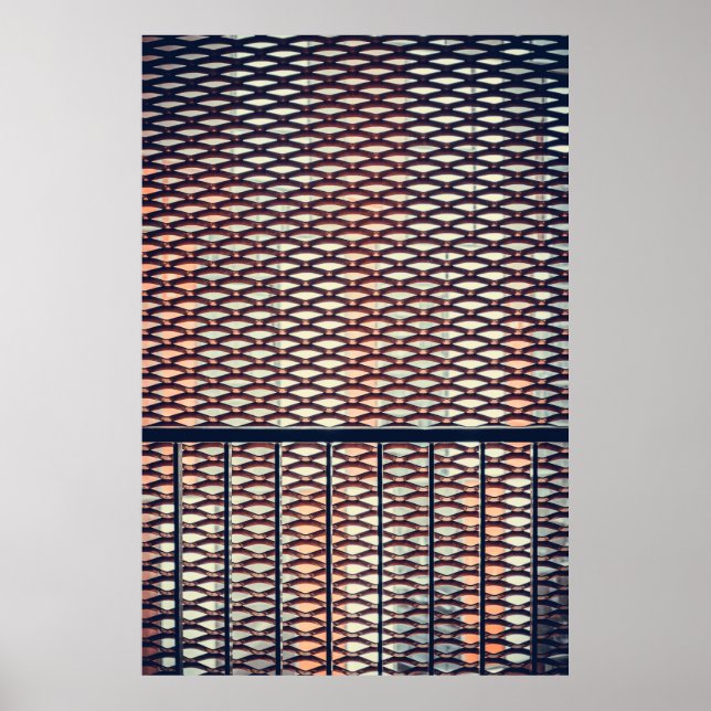 Póster Granja de acero gris (Frente)