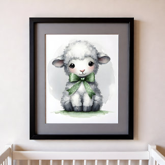 Póster Granja de animales de granja toque de color Nurser