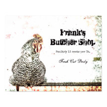 Granja de cosecha de gallos Vintage Antiguo País d