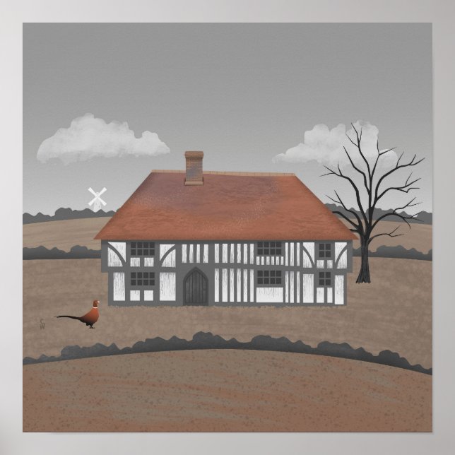 Póster Granja de faisanes (Frente)