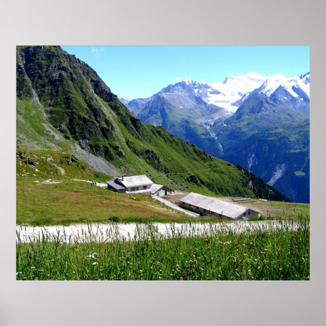 Póster Granja de ganado La Chaux (Frente)