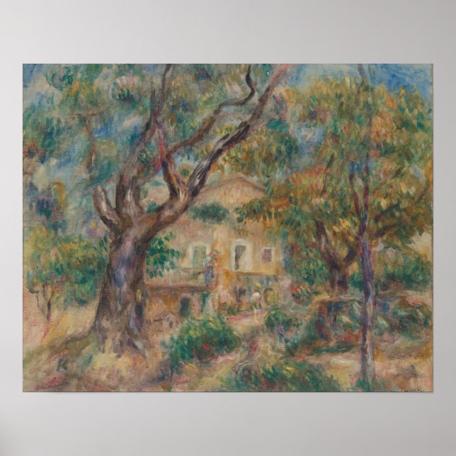 Póster Granja de Les Collettes, Cagnes Auguste Renoir (Frente)