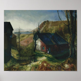 Póster Granja de montaña de George Bellows (1922)