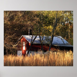 Póster Granja de otoño en el centro de Maryland