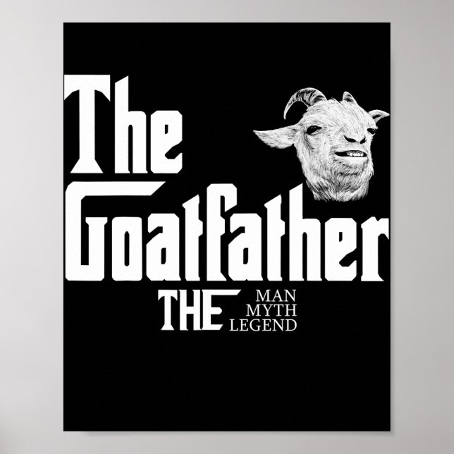 Póster Granja de padre de cabra para ganadero (Frente)