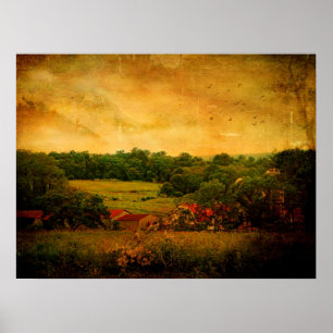 Póster Granja de patio trasero