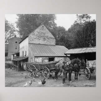 Póster Granja de Pensilvania, 1906. Foto antigua