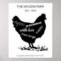 Granja de pollo ⎢ Poster personalizado