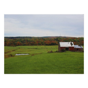 Póster Granja del otoño