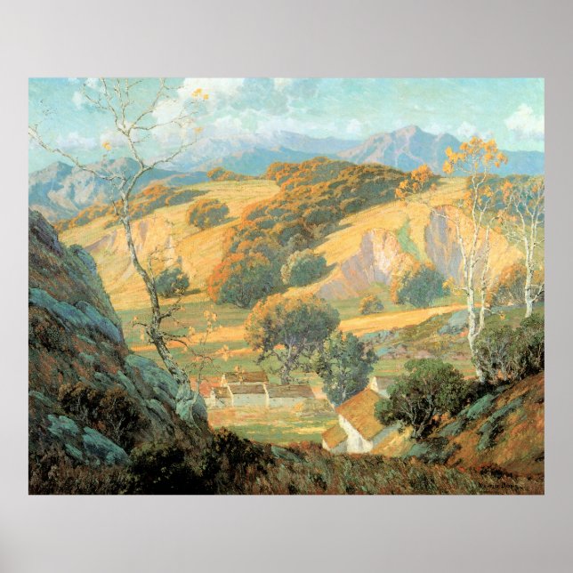 Póster Granja del Valle de California, de Maurice Braun (Frente)