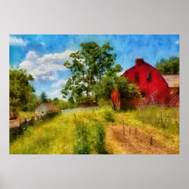Póster Granja - Donde vive el agricultor (Frente)