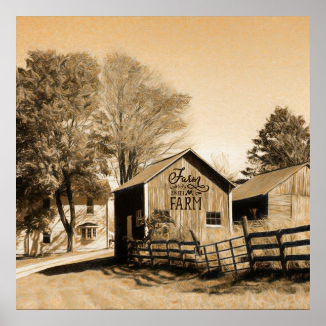 Póster Granja Dulce Granja Casa de Campo (Frente)