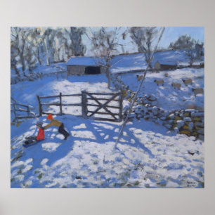 Póster Granja en Elton cerca de Rowsley 2008