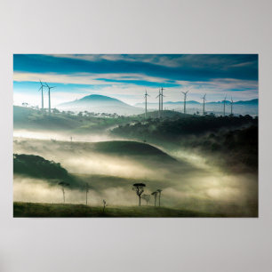 Póster Granja eólica de las tierras altas meridionales de