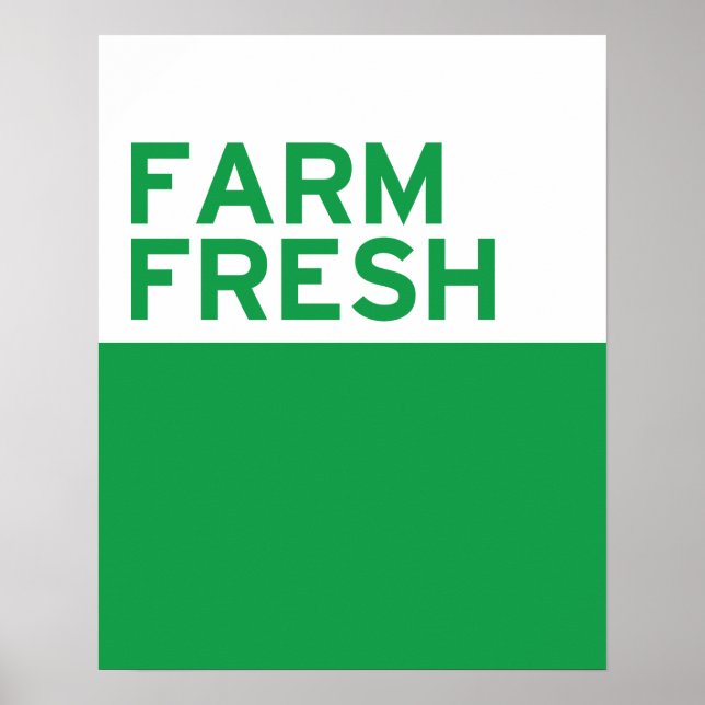 Póster Granja fresca (Frente)