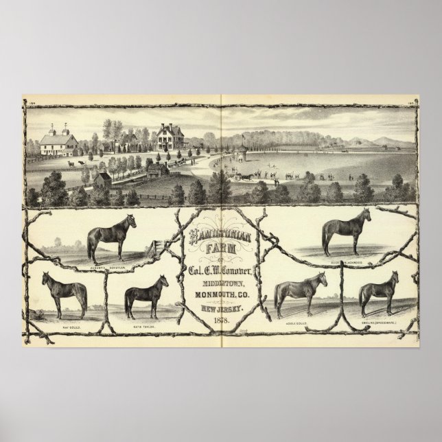 Póster Granja Hamiltoniana en Middletown, NJ (Frente)