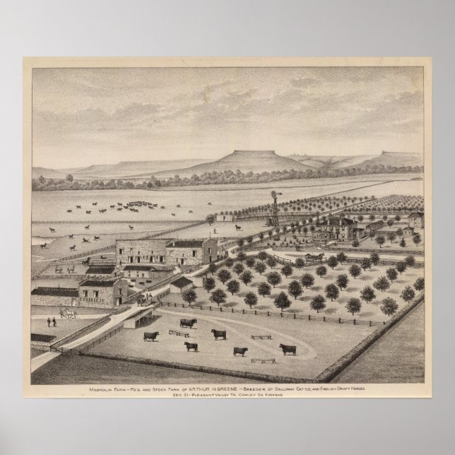 Póster Granja Magnolia, Kansas (Frente)