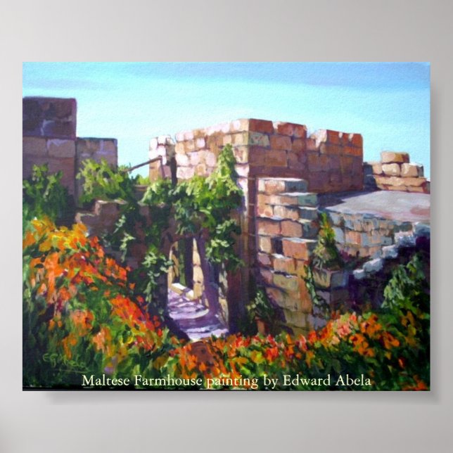 Póster Granja maltesa en la bahía de St. Paul (Frente)