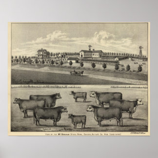 Póster Granja McDonald, Nebraska
