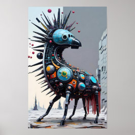 Póster Granja mecánica de animales