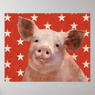 Póster Granja Patriótica - Cerdo