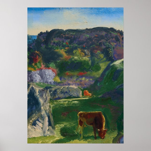 Póster Granja Rock Ridge por George Bellows (Frente)