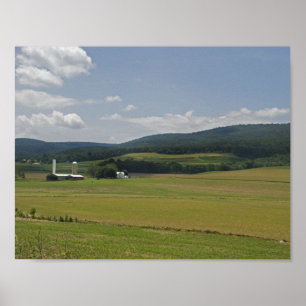 Póster Granja rural de Pensilvania