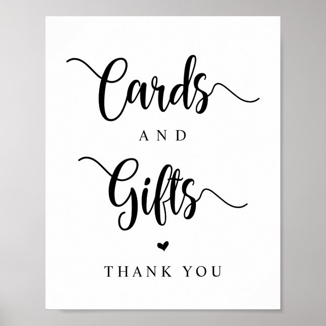 Póster Granja rústica, fuente negra, tarjetas de boda y r (Frente)