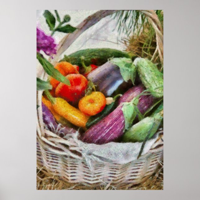 Póster Granja - Verduras Frescas (Frente)