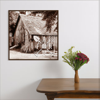 Póster Granja Vida Antigua Barn