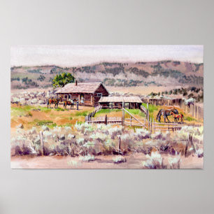 Póster GRANJA VIEJA de SHARON SHARPE