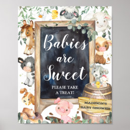 Póster Granjas Animales Verdor Los bebés son dulces, toma