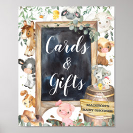 Póster Granjas de animales Barnyard Green Cards and Gifts
