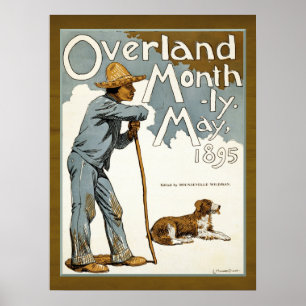 Póster Granjero y perro de la portada de revista del