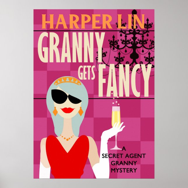 Póster Granny poster se ríe por libro de Harper Lin (Frente)