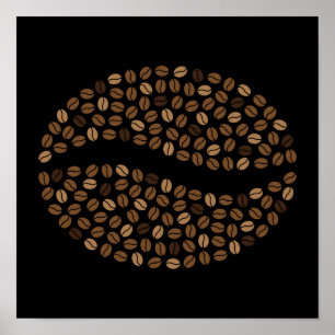 Póster Granos de café