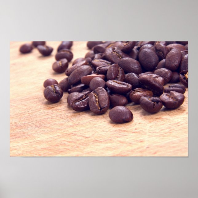 Póster granos de café (Frente)