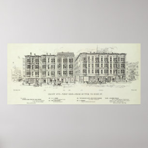 Póster Grant West side Sutter y Bush