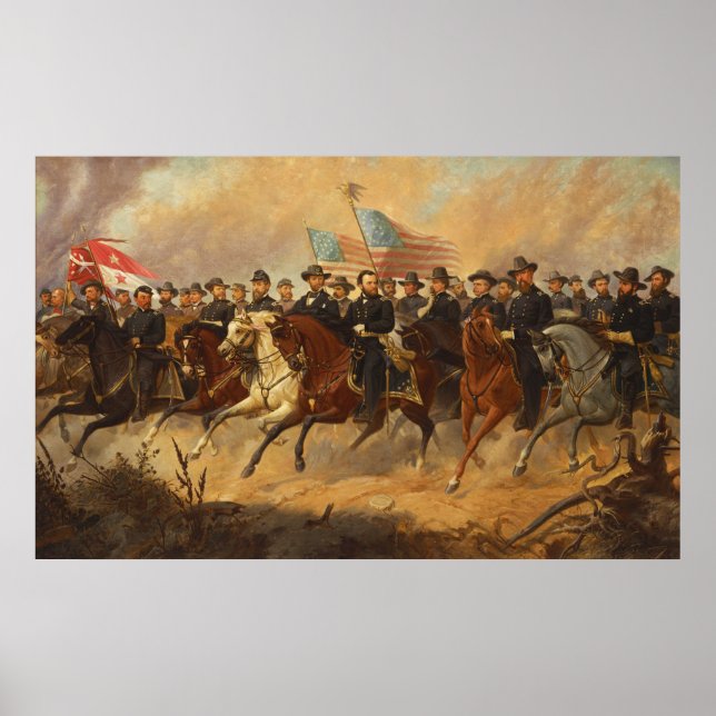 Póster Grant y sus generales por Ole Peter Hansen Balling (Frente)