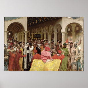 Póster Granvelle y la bruja, 1877