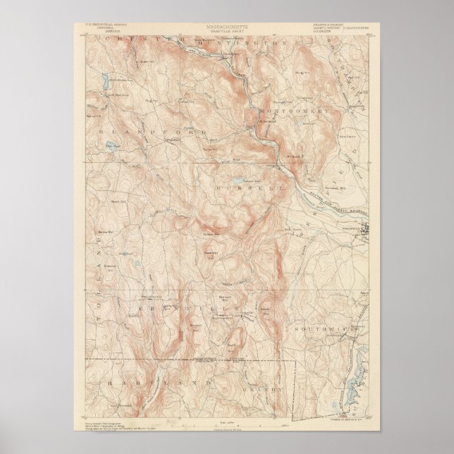 Póster Granville, Massachusetts (Frente)