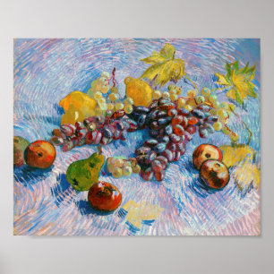 Póster Grapes, Lemons, Pears, and Apples, Van Gogh