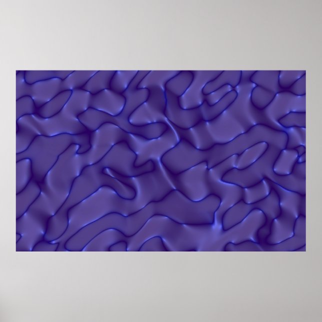 Póster Graphic illustration - liquid pattern blue color.  (Frente)
