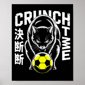 Póster Graphic Soccer Cat - Motivational Wall Art