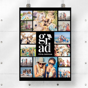 Póster Grar Recuerdos de Collage de fotos múltiple