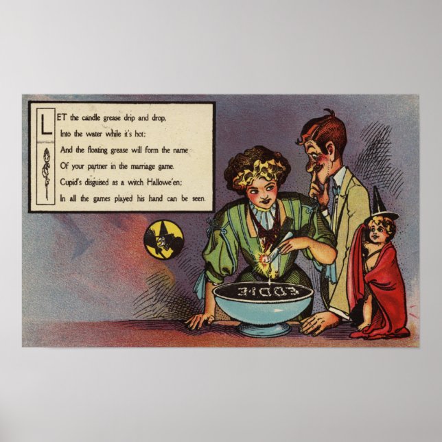 Póster Grasa de Velas de Halloween (Frente)