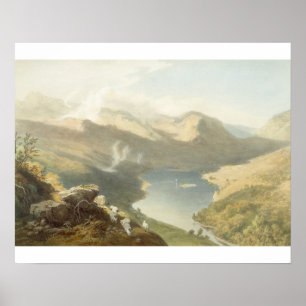 Póster Grasmere de Langdale bajó, 'del LAK inglés